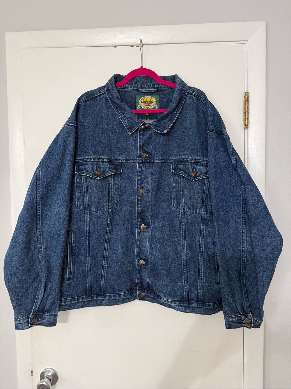 🌟NWOT🌟 Cabela’s Men’s Dark Blue Denim Jacket size 4XL